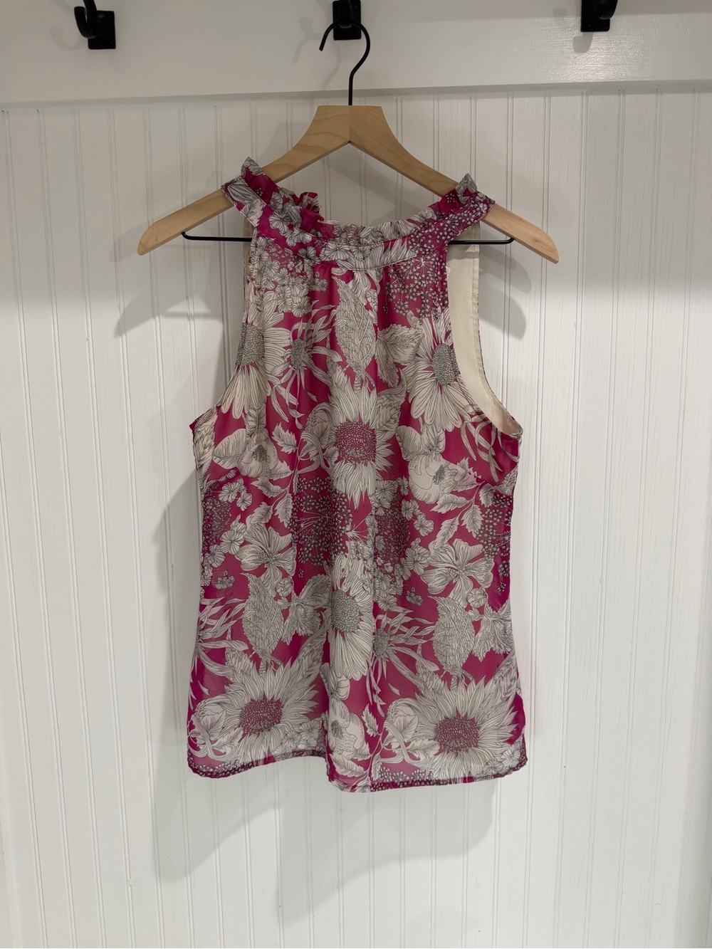Liberty of London for Target Magenta Floral Halter Top M